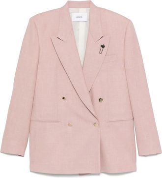 Lardini Blazer met broche - Roze