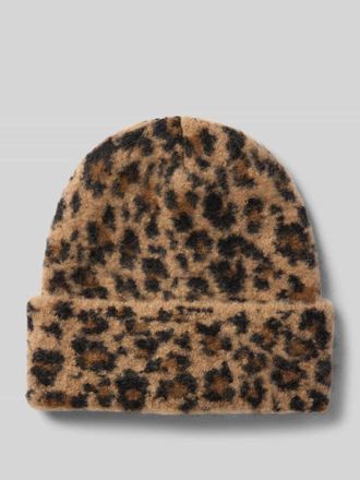 Kurt Beines Beanie mit breitem Umschlag in Camel, Gr&ouml;&szlig;e 1