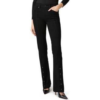 Paige Manhattan Jeans in Black Shadow at Nordstrom, Size 24