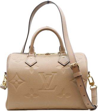 Louis Vuitton Beige Monogram Empreinte Boston Bag (Pre-Owned)