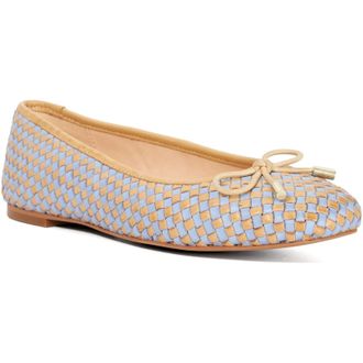 Dune London Heights Leather WoMens Blue Flats - Size UK 4