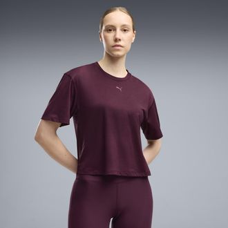 Puma T-shirt CLOUDSPUN dal taglio morbido da donna, Abbigliamento, Rosso, XXS