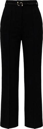 Sportmax Broeken, Dames, Zwart, XS, Wijde broek