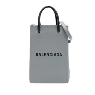 Balenciaga Pre-owned Balenciaga Mini Calfskin Logo Shopping Phone Holder Ladies 48VGOPE68QID1J2Y