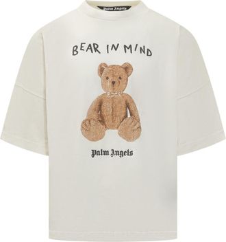 Palm Angels Off White Crew Neck T-Shirt