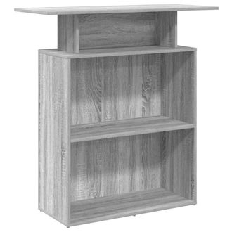 vidaXL Vidaxl - Banco Reception Grigio Sonoma 100x40x104 Cm Legno Multistrato