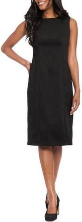 London Times Sleeveless Sheath Dress in Black at Nordstrom Rack, Size 14