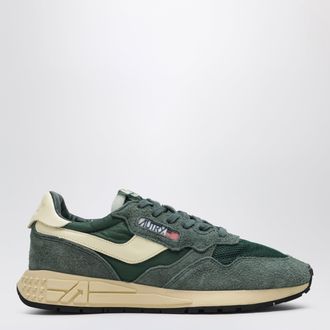 Autry Sneakers Reelwind Low in nylon e suede verde bottiglia