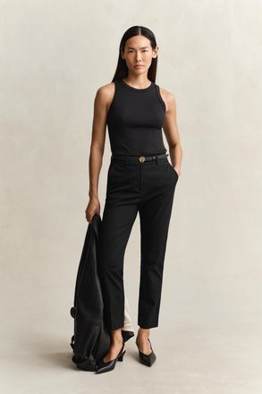 GANT Women Slim Fit Slacks (46) BLACK
