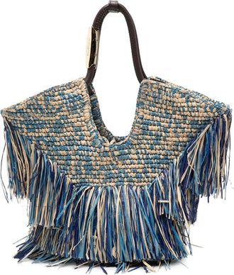 Zimmermann Fringe-trimmed Woven Tote Bag