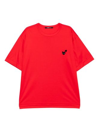 Songzio love panther t-shirt - men - Cotton - 48 - Red