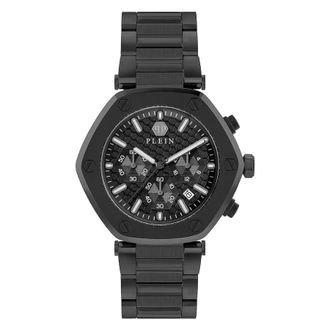 Philipp Plein The Hexagon Chronograph Quartz Black Dial Mens Watch PWZBA0623