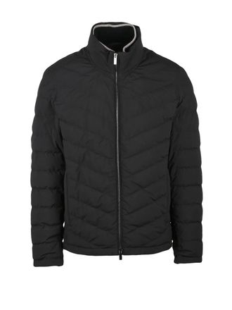 Paul & Shark Black Polyester Centogrammi Down Jacket