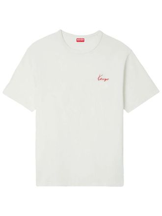 Kenzo White Logo Crew Neck T-Shirt