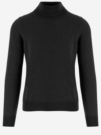 Tagliatore wollen trui met col