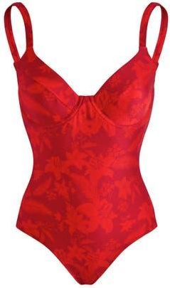 Vilebrequin Womens Flower Power Underwire One-Piece Swimsuit in Lipstick at Nordstrom, Size Medium