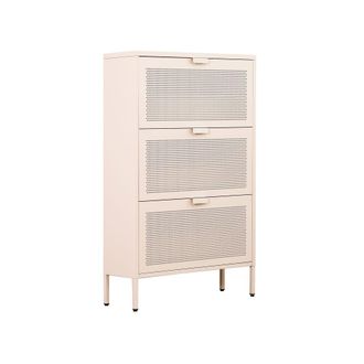 Mobili Rebecca Zapatero 3 puertas mobili en acero beige 125x80x26