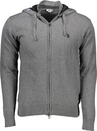 U.S.Polo Association Zip-throughs - Heren - Vesten met rits - Grijs - 2XL - Katoen - Hoodies & sweatvesten