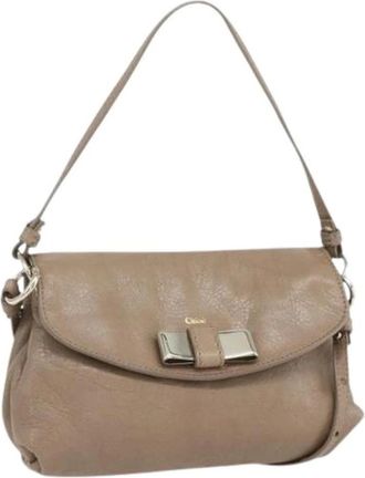 Chlo&eacute; Pre-owned Cross Body Bags, female, Beige, Size: ONE SIZE Pre-owned Hand Bag