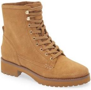 Cole Haan Lyndon Waterproof Lace-Up Boot in Golden Honey Suede at Nordstrom Rack, Size 6