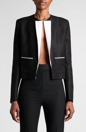 Tom Ford Wool & Silk Radzimir Spencer Jacket in Black at Nordstrom, Size 40