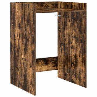 vidaXL Armario Para Lavadora Roble Ahumado 67,5 X 62 X 97 Cm Vidaxl