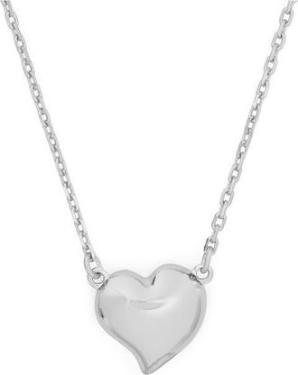 Kate Spade New York heart pendant necklace in Silver at Nordstrom