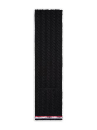 Thom Browne Sjaal met RWB-streep - Zwart