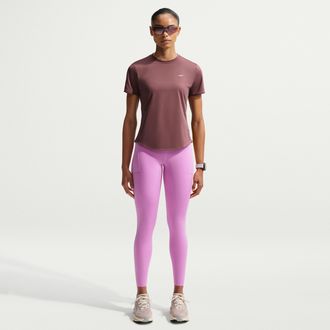 Nike Womens Swift High-Waisted 7/8 Running Leggings with Pockets in Purple | HJ2252-503