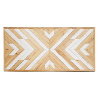 Deco Wood Cabecero de madera maciza &eacute;tnico multicolor de de 80x165cm