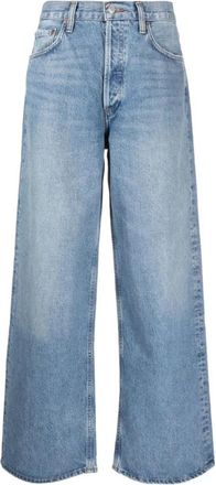 A Gold E Lichtblauwe Baggy Jeans Vrouwen - Dames - Loose Fit Jeans - Blauw - W26 - Katoen - Jeans