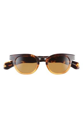 Eyebobs Total Wit 45mm Round Polarized Sunglasses in Tortoise /Amber /Brown at Nordstrom