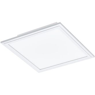 Eglo Plafoniera Moderna Salobrena 1 Alluminio Bianco Luce Led Integrato 14W
