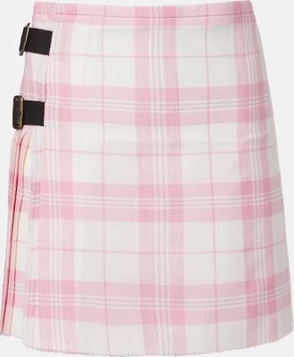 Vivienne Westwood Plaid wool-blend miniskirt