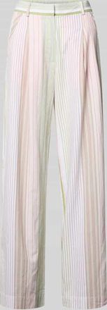 Smith & Soul Wide Leg Hose mit Streifenmuster in Jeansblau, Gr&ouml;&szlig;e XXL