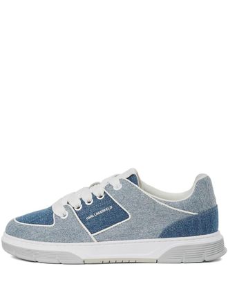 Karl Lagerfeld Kourtney denim panelled sneakers - Blue