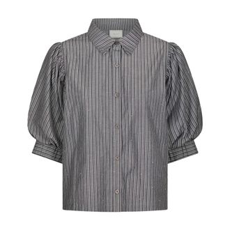 Neo Noir Dames, Blouses & Shirts, Grijs, Maat: XL Katoen
