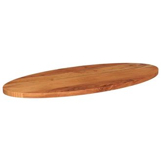 Berkfield Home Table Top 140x50x3.8 cm Oval Solid Wood Acacia in Brown