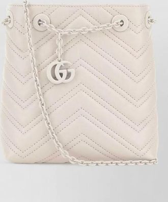 Gucci gg marmont micro leather shoulder bag