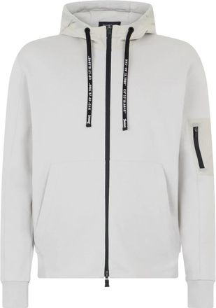 Herno Witte hoodie met elegant en veelzijdig design - Heren - Vesten met rits - Wit - XL - Katoen - Hoodies & sweatvesten