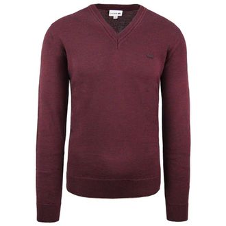 Lacoste Wool Mens Burgundy Sweater - Size X-Small