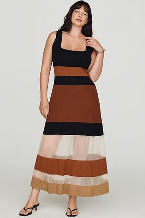 Maeve Sleeveless Blocked Sweater Dress