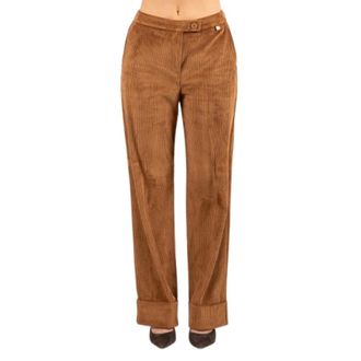 LuckyLu Broeken, Dames, Bruin, XS, Wijde broek