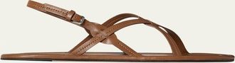 The Row Malick Strappy Leather Sandals