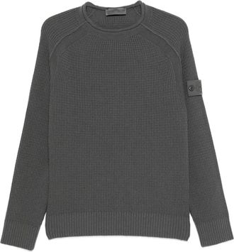 Stone Island Felpa in lana con maniche raglan - Grigio