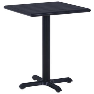Berkfield Home Garden Table Black 60x60x75 cm | Size: 60 x 60 x 75 cm