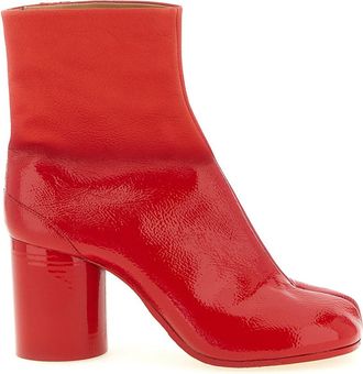 Maison Margiela Red Solid Tabi Boots