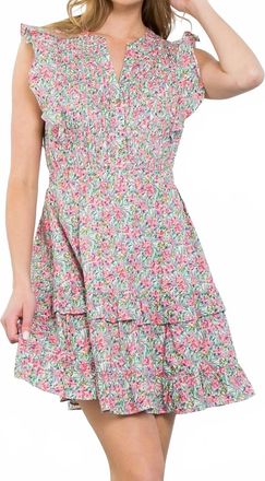 THML Clothing Paulina Dress In Spring Floral