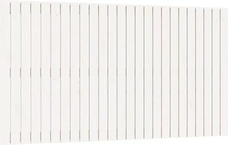 vidaXL Cabecero de cama pared madera maciza pino blanco 159,5x3x90 cm Vidaxl