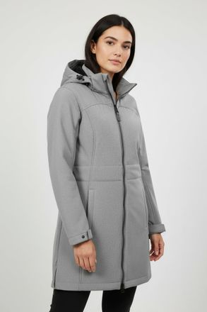 G.I.G.A. DX by killtec Softshellparka GW 34 WMN SFTSHLL PRK, Damen, Gr. 38, grau (hellgrau), Obermaterial: 93% Polyester, 7% Elasthan, G.I.G.A. DX BY KILLTEC, normal, Jacken